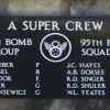 "A SUPER CREW" B-17 WAR MEMORIAL PLAQUE