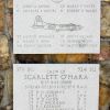 "FATSO" AND "SCARLETT O'HARA" B-17 WAR MEMORIAL PLAQUE