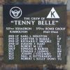 "TENNY BELLE" B-17 WAR MEMORIAL PLAQUE