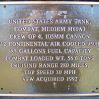 M60A3 MEDIUM U.S. ARMY TANK WAR MEMORIAL PLAQUE