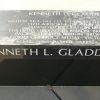 SGT. KENNETH L. GLADDEN WAR MEMORIAL BENCH
