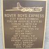 "ROVER BOYS EXPRESS" B-29 WAR MEMORIAL PLAQUE