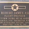 M/SGT. ROBERT JAMES ASPINALL B -29 WAR MEMORIAL PLAQUE