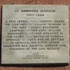 LT. AMBROSE GORDON WAR MEMORIAL PAVER