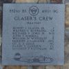 "GLASER'S CREW" B-24 WAR MEMORIAL PLAQUE