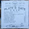 "PLATE'S DATE" B-24 WAR MEMORIAL PLAQUE