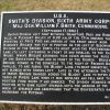 SMITH'S DIVISION, SIXTH ARMY CORPS WAR MEMORIAL PLAQUE