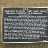 RICKETTS' DIVISION, FIRST ARMY CORPS WAR MEMORIAL PLAQUE