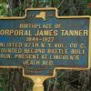 BIRTHPLACE OF CORPORAL JAMES TANNER MEMORIAL MAKERS