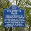 GEN. GEORGE W. TAYLOR WAR MEMORIAL MARKER