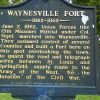 WAYNESVILLE FORT WAR MEMORIAL MARKER