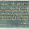 BYRAM'S FORD BATTLEFIELD WAR MEMORIAL PLAQUE