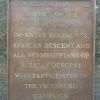 1ST AND 3RD MISSISSIPPI INFANTRY REGIMENT (COLORED) USA WAR MEMORIAL PLAQUE