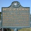 BATTLE OF RAYMOND WAR MEMORIAL MARKER