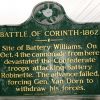 BATTLE OF CORINTH WAR MEMORIAL MARKER