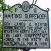 MARTIN'S SURRENDER WAR MEMORIAL MARKER