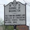 BURNING OF WASHINGTON, N.C. WAR MEMORIAL MARKER