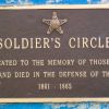 SOLDIER'S CIRCLE WAR MEMORIAL PLAQUE