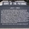 ARMY OF THE POTOMAC WAR MEMORIAL MARKER III