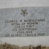 LANDSMAN GEORGE W. MCWILLIAMS MEDAL OF HONOR GRAVE STONE