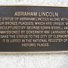 ABRAHAM LINCOLN CIVIL WAR MEMORIAL PLAQUE