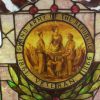 LINEVILL METHODIST CHURCH CIVIL WAR MEMORIAL STAINED GLASS WINDOW (CLOSE-UP)