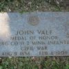 SERG. JOHN VALE MEDAL OF HONOR GRAVE STONE