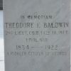 2ND LT. THEODORE F. BALDWIN CIVIL WAR MEMORIAL