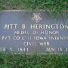 PVT. PITT B. HERINGTON MEDAL OF HONOR GRAVE STONE