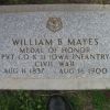 PVT. WILLIAM B. MAYES MEDAL OF HONOR GRAVE STONE
