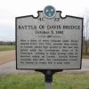 BATTLE OF DAVIS BRIDGE WAR MEMORIAL MARKER