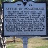 BATTLE OF POCOTALIGO WAR MEMORIAL MARKER FRONT