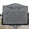 BRITISH ATTACK AT BEACH INLET WAR MEMORIAL MARKER