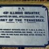 U.S. 43D ILLINOIS INFANTRY MEMORIAL PLAQUE I
