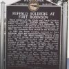 BUFFALO SOLDIERS AT FORT ROBINSON MEMORIAL MARKER