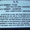 U.S. GUNBOAT TYLER AND LEXINGTON MEMORIAL PLAQUE