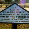 CAMP OF 9TH ILLINOIS INFANTRY MEMORIAL PLAQUE