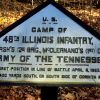 CAMP OF 48TH ILLINOIS INFANTRY MEMORIAL PLAQUE