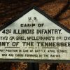 CAMP OF 43RD ILLINOIS INFANTRY MEMORIAL PLAQUE