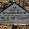 CAMP OF 28TH ILLINOIS INFANTRY MEMORIAL PLAQUE
