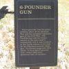 6-POUNDER GUN MEMORIAL CANNON PLAQUE
