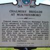 CHALMER'S BRIGADE AT MURFREESBORO MEMORIAL MARKER FRONT