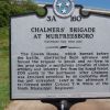 CHALMER'S BRIGADE AT MURFREESBORO MEMORIAL MARKER BACK