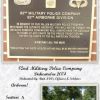 82ND MILITARY POLICE COMPANY AIRBORNE MEMORIAL PLAQUE