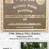 709TH MILITARY POLICE BATTALION MEMORIAL PLAQUE