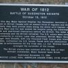 THE BATTLE OF QUEENSTON HEIGHTS WAR OF 1812 MEMORIAL
