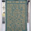 WAR OF 1812 DEAD MEMORIAL MARKER