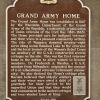 GRAND ARMY HOME MEMORIAL MARKER