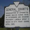GENERAL GRANT'S HEADQUARTERS MEMORIAL MARKER