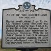 ARMY OF THE CUMBERLAND WAR MEMORIAL MARKER III
